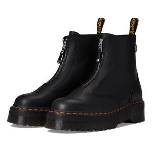 Dr. Martens Black Leather Jetta Chunky Platform Zip Boot - Size 7